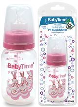Baby Time Klasik Silikon Damak Uçlu PP Biberon - 150ml