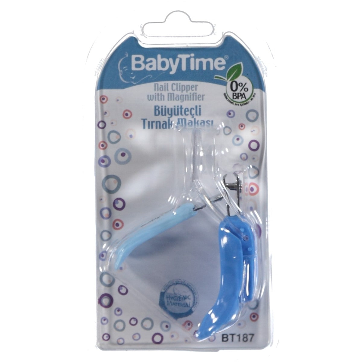 Baby Time Büyüteçli Tırnak Makası	 - Mavi