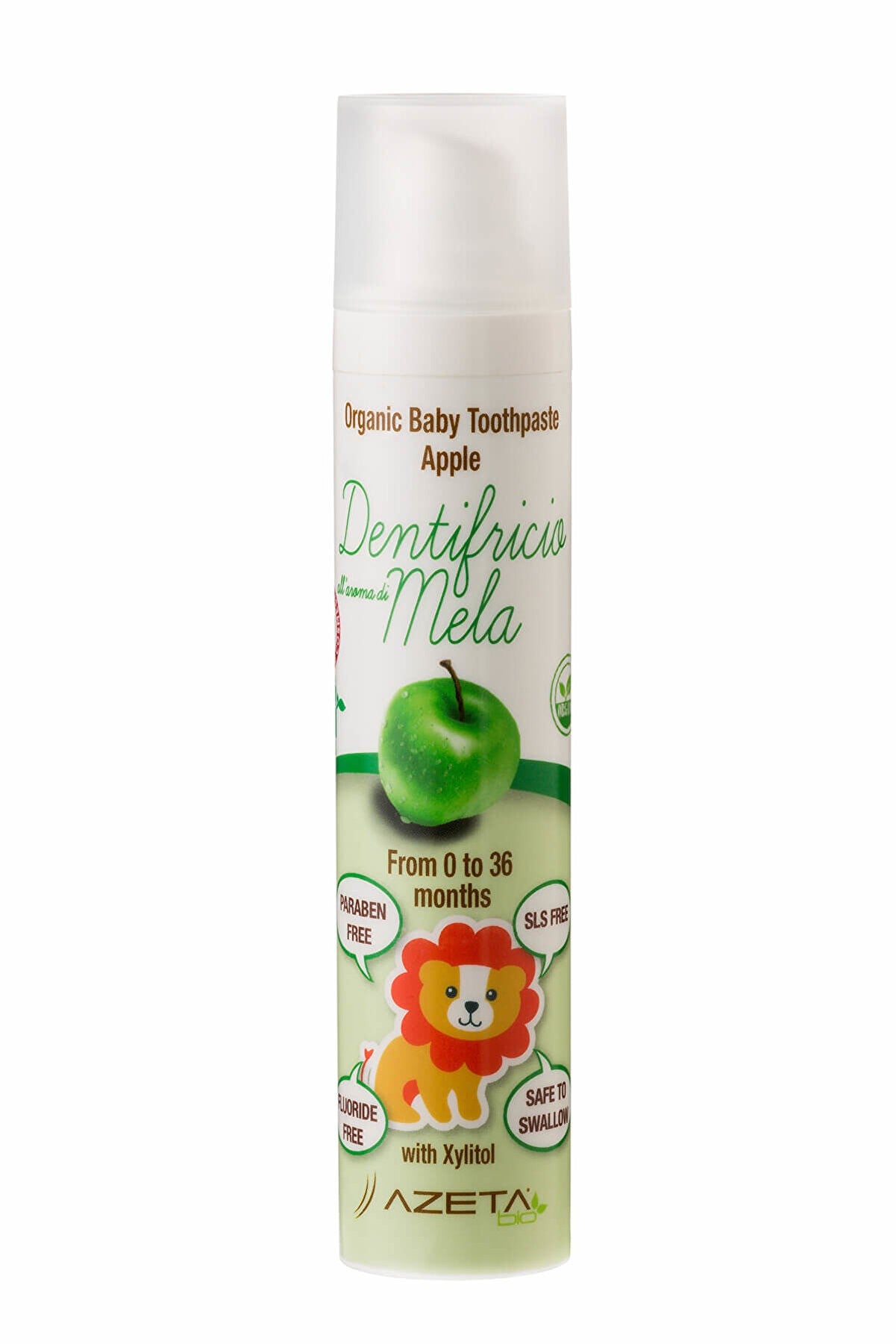Azeta Bio Organic Elmalı Çocuk Diş Macunu - 50 ml (0-3 Yaş)