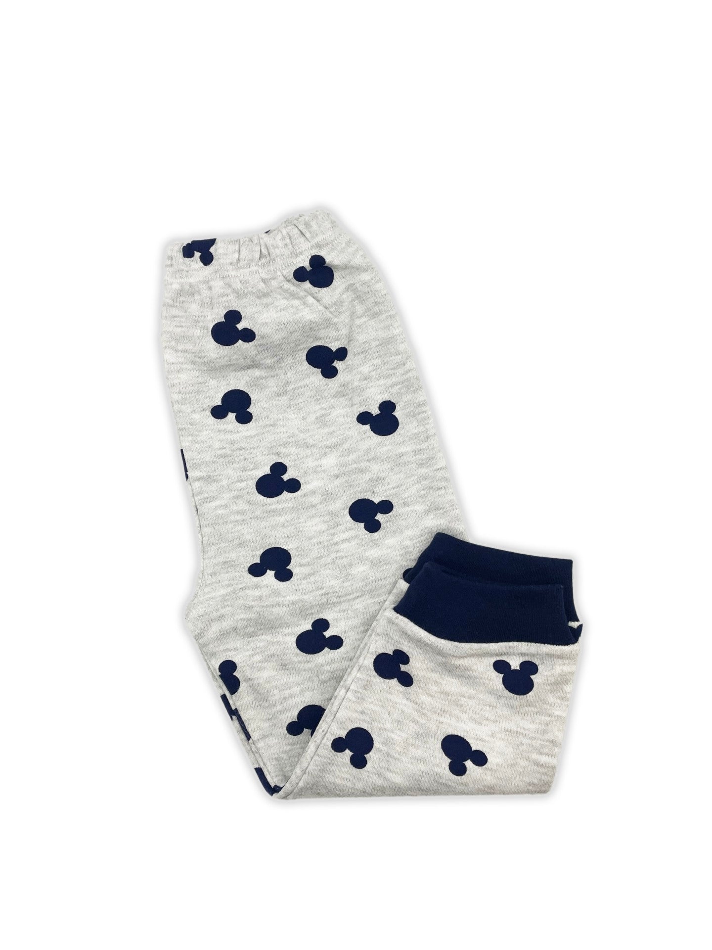 Sema Baby Mickey Mouse Bebek Pijama Takımı – Gri & Lacivert 0-3 Ay