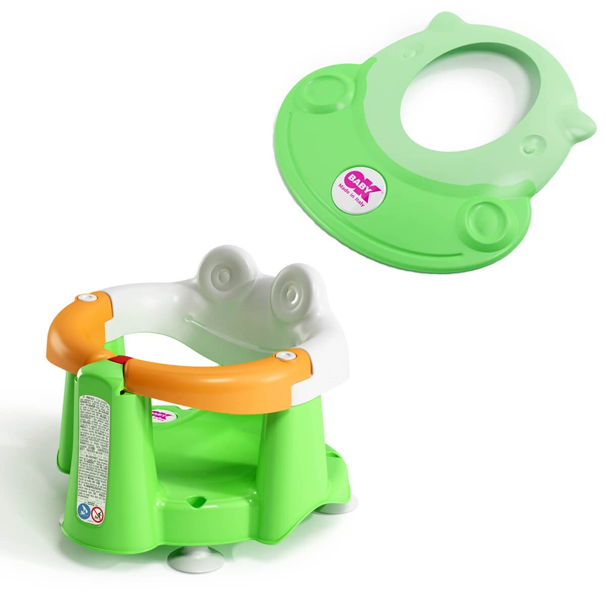 OkBaby Crab Banyo Oturağı & Hippo Banyo Siperliği / Yeşil